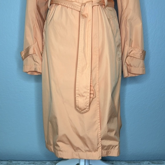 Kenneth Cole Women’s Spring Trench Coat Lightweight Pastel Orange Sherbet XS - Picture 4 of 12